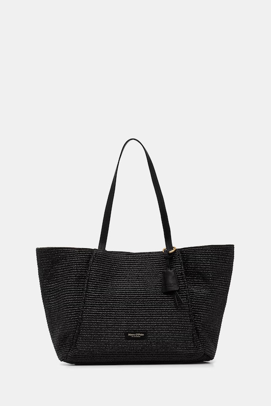 Marc O'Polo geantă shopper pentru femei împletită negru 5000010830