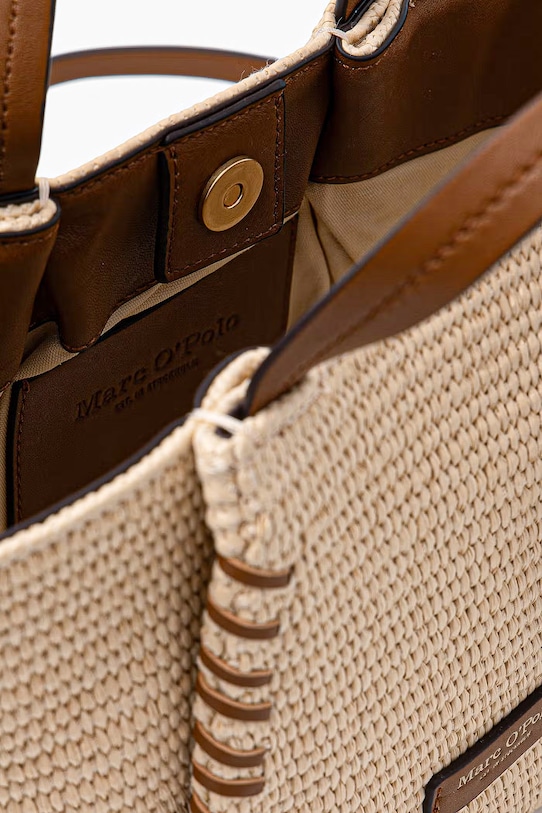 Marc O'Polo geantă crossbody pentru femei împletită 5000010832 bej