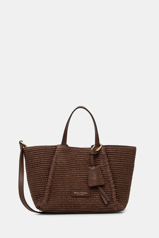 Marc O'Polo geantă crossbody pentru femei împletită maro 5000010832