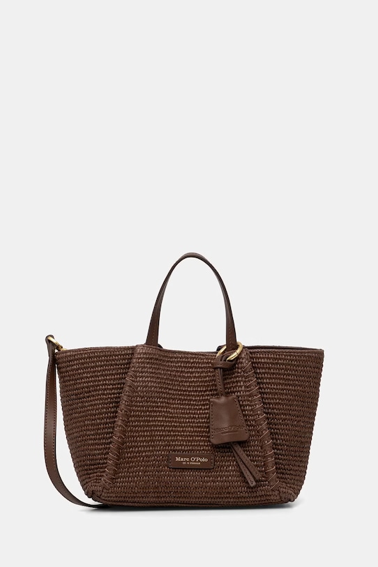 Marc O'Polo geantă crossbody pentru femei împletită maro 5000010832