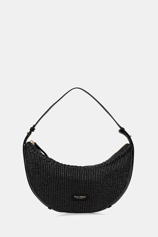 Marc O'Polo Geantă croissant femeiască împletită negru 5000010833