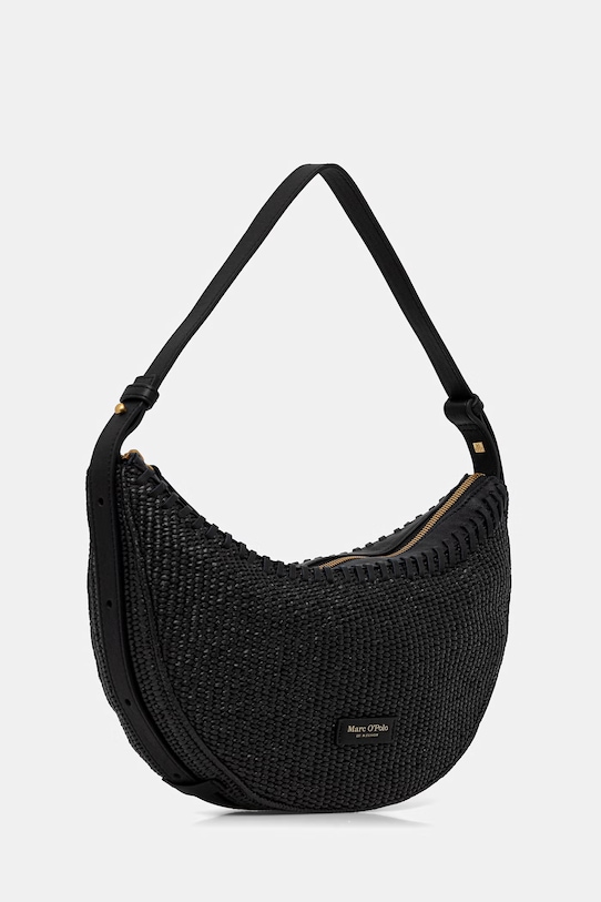 Marc O'Polo Geantă croissant femeiască împletită 5000010833 negru ZS26