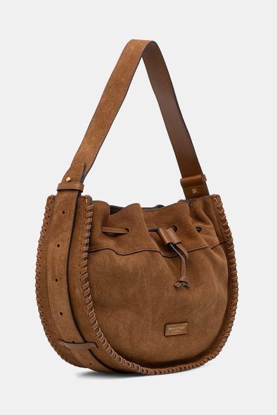 Marc O'Polo torebka damska zamszowa 5000010852 brązowy ZS26