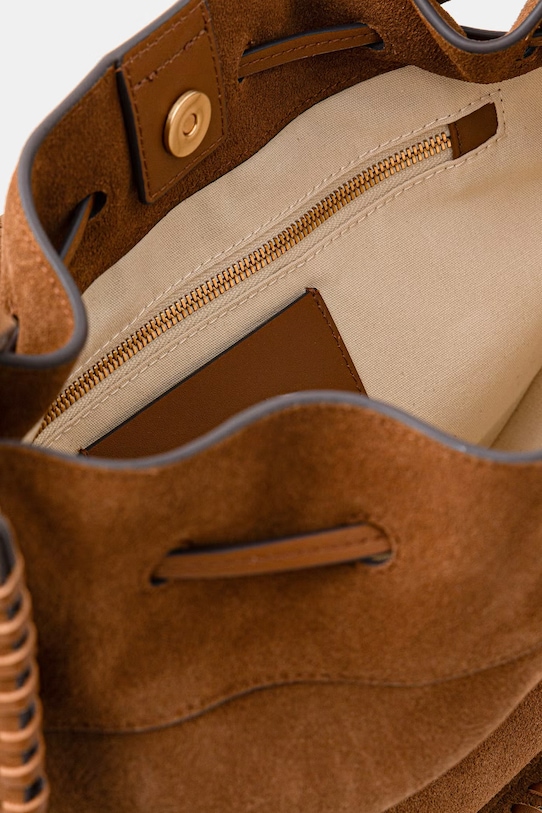 Marc O'Polo torba za žene od brušene kože 5000010852 smeđa