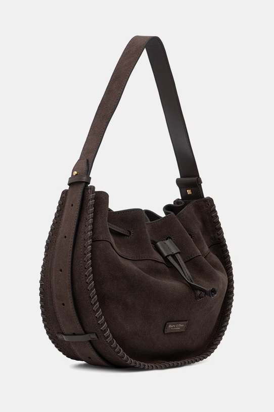 Marc O'Polo torebka damska zamszowa 5000010852 brązowy ZS26