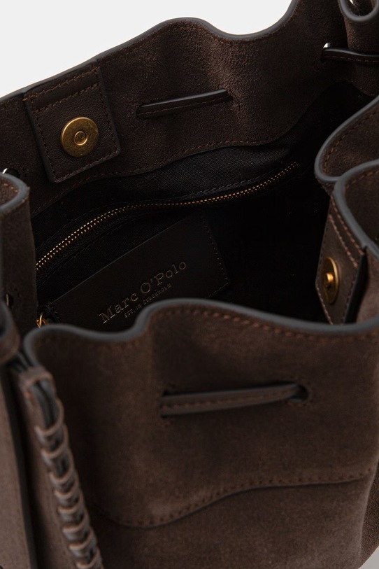 Marc O'Polo torebka damska zamszowa 5000010852 brązowy