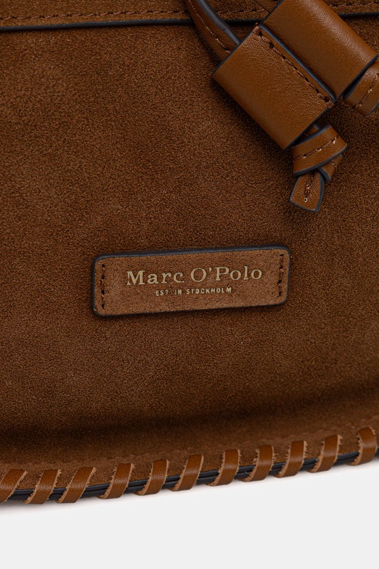 Doplnky Marc O'Polo crossbody kabelka dámska semišová 5000010854 hnedá