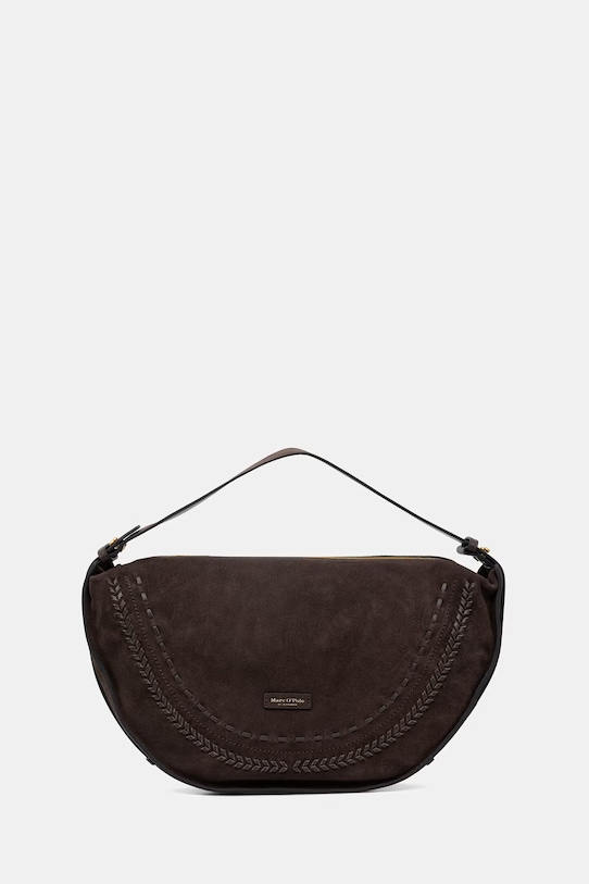 Marc O'Polo torebka shopper damska zamszowa brązowy 5000011010