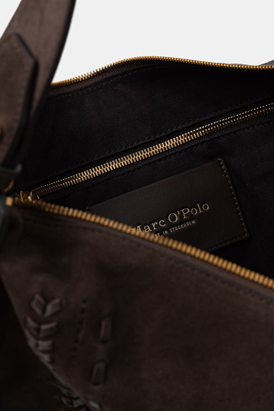 Marc O'Polo torebka shopper damska zamszowa 5000011010 brązowy