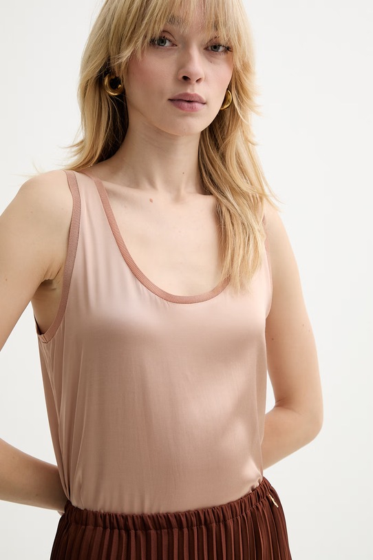 Silvian Heach top GOMOS beżowy GPP26071TO