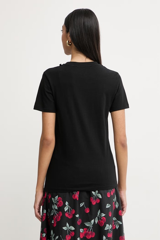 Odzież Silvian Heach t-shirt damski bawełniany SEKOK GPP26074TS czarny