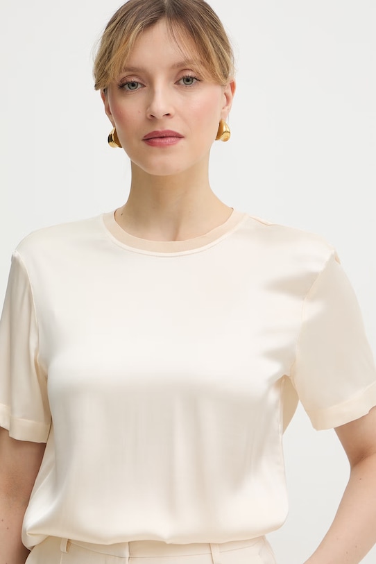 Silvian Heach bluzka RESANA beżowy GPP26191BL