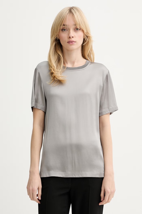 Silvian Heach bluzka RESANA z elastanem szary GPP26191BL