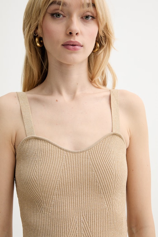 Silvian Heach top MAGALES złoty GPP26429TO