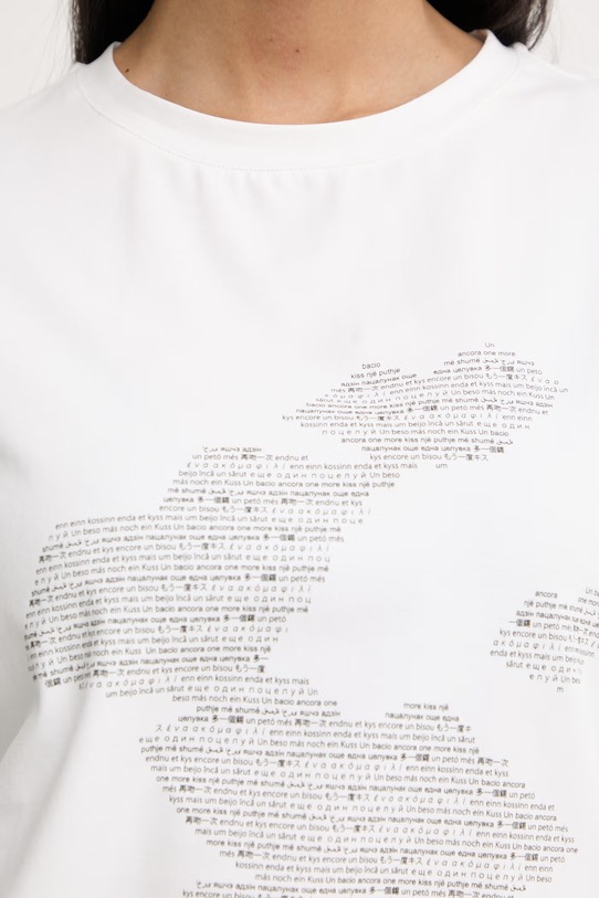 Silvian Heach t-shirt damski bawełniany z elastanem MUNDERA CVP26041TS beżowy