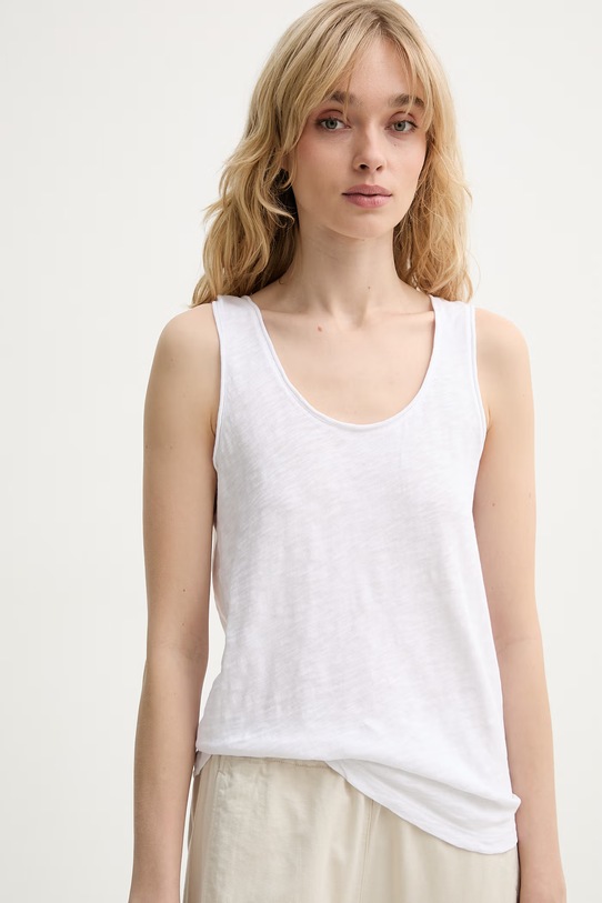 Odzież Marc O'Polo top damski bawełniany 5000014109 biały