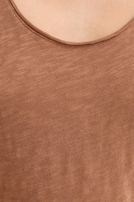 Marc O'Polo top dámske bavlnené 5000014109 hnedá