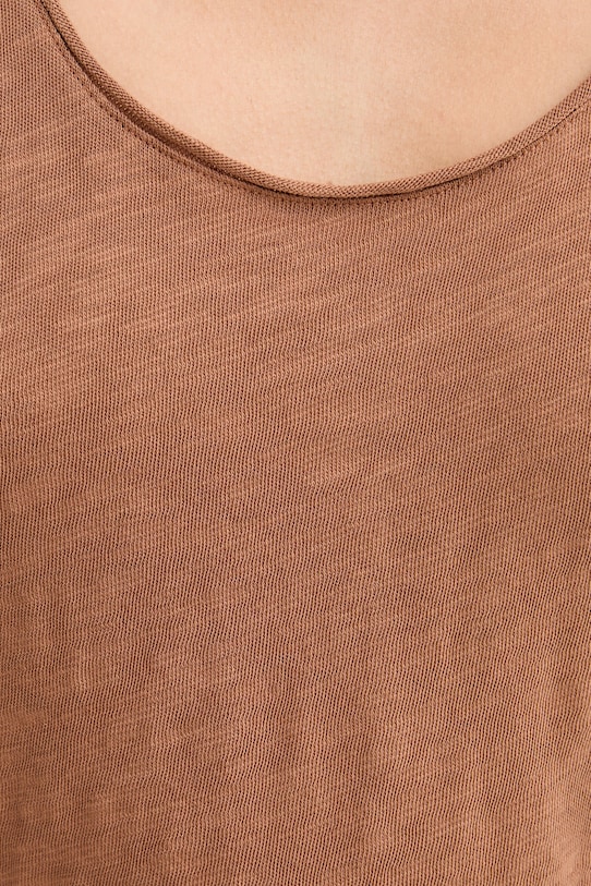 Marc O'Polo top dámske bavlnené 5000014109 hnedá