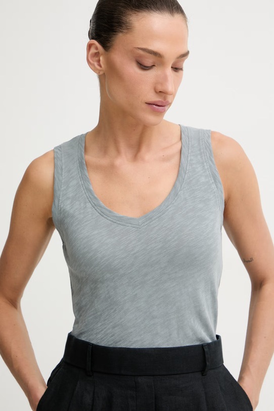 Marc O'Polo топ жіночий бавовняний блакитний 5000014110