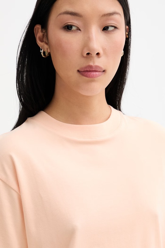 Marc O'Polo T-shirt damski z bawełną pomarańczowy 5000014117