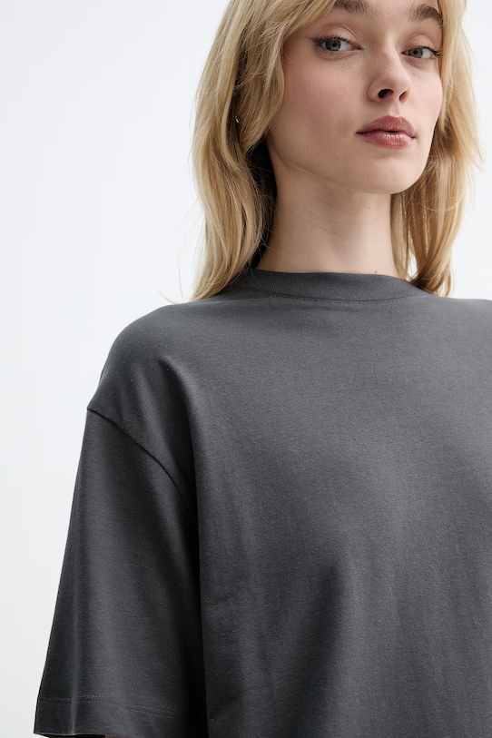 Marc O'Polo t-shirt Γυναικείο με βαμβάκι γκρί 5000014117