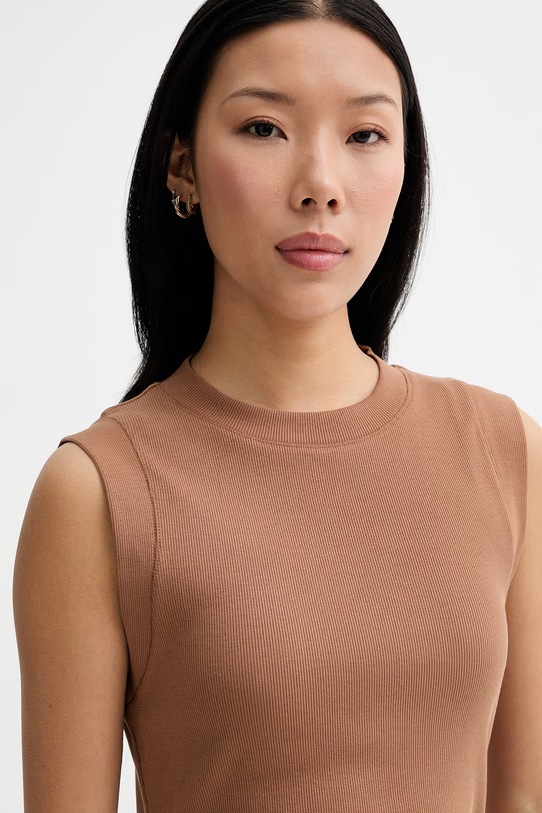 Marc O'Polo női top pamut elasztánnal barna 5000014121