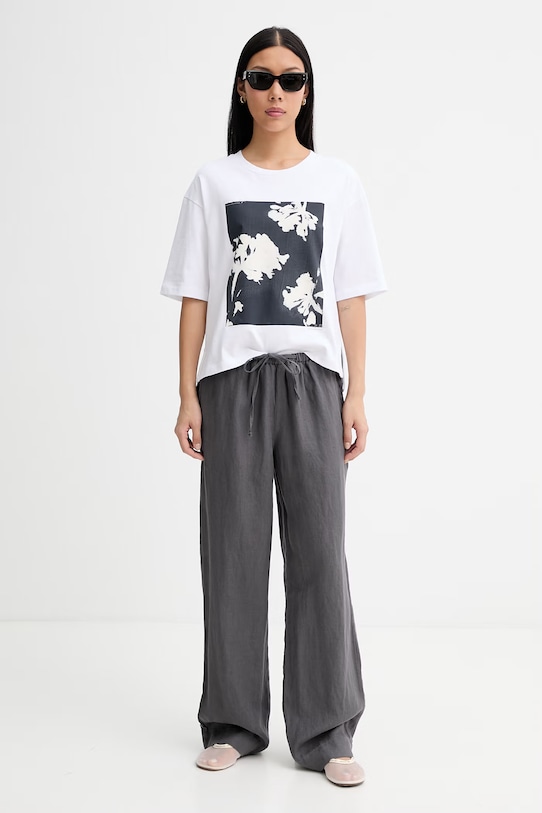 Marc O'Polo tričko dámské bavlněné 5000014124 bílá ZS26