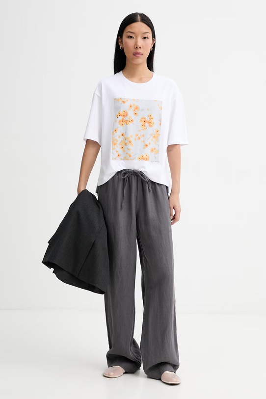 Marc O'Polo tričko dámské bavlněné 5000014124 bílá ZS26