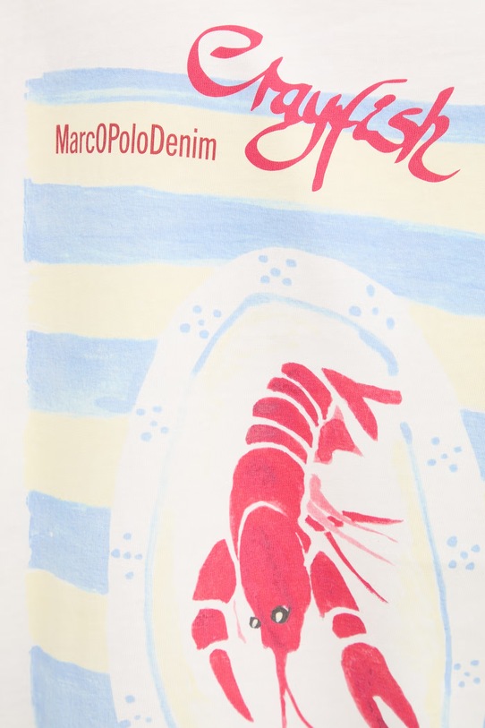 Marc O'Polo T-shirt damski bawełniany 5000010000 beżowy