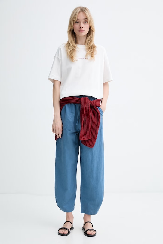 Marc O'Polo t-shirt női pamut 5000010000 bézs ZS26