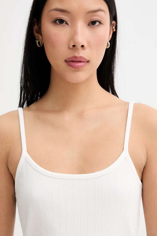 Marc O'Polo Τοπ γυναικείο με βαμβάκι μπεζ 5000010158