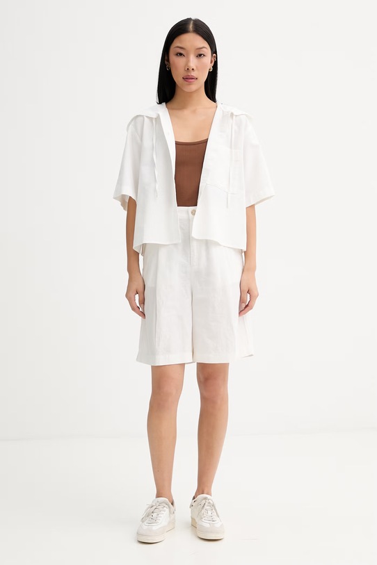 Marc O'Polo top pentru femei, cu bumbac 5000010158 maro ZS26