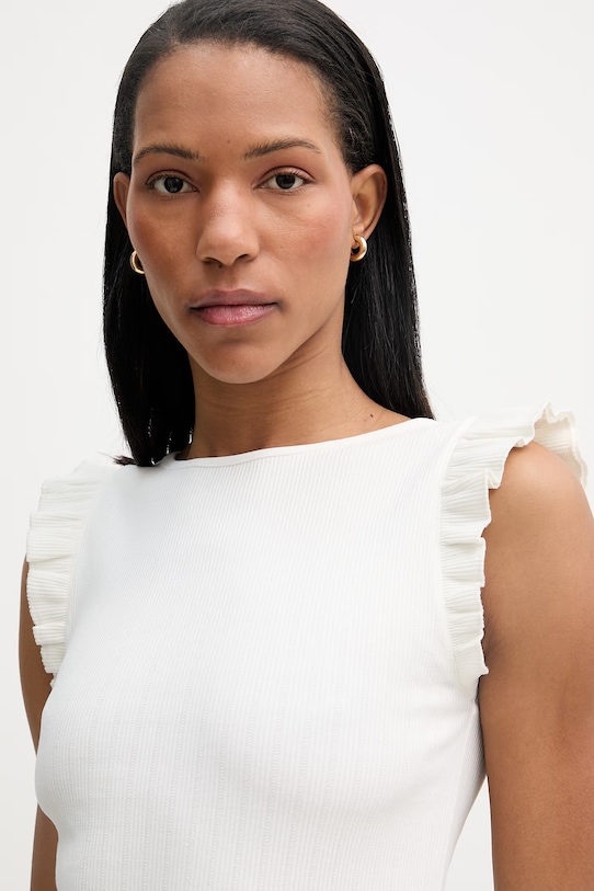 Odzież Marc O'Polo top damski z bawełną 5000010159 beżowy