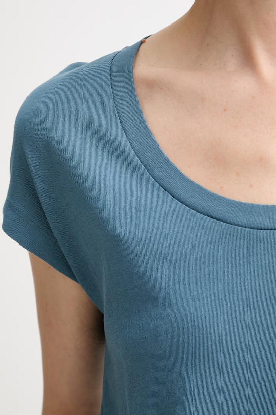 Marc O'Polo T-shirt damski bawełniany turkusowy 5000014191