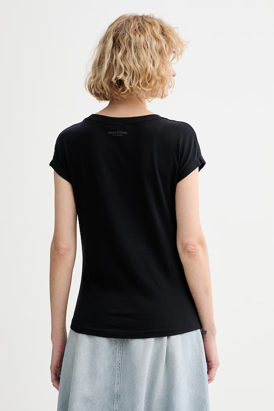 Odzież Marc O'Polo T-shirt damski bawełniany 5000014191 granatowy