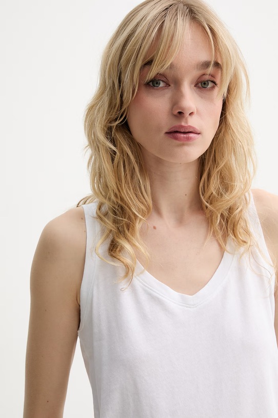 Marc O'Polo top damski bawełniany biały 5000014192