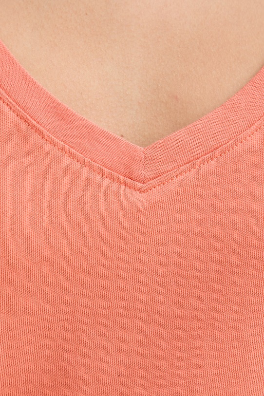 Marc O'Polo top damski bawełniany 5000014192 pomarańczowy