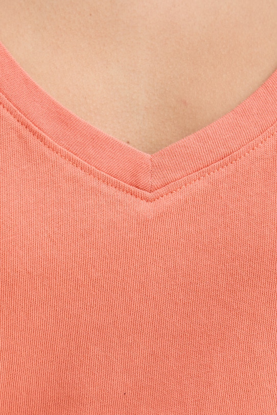 Marc O'Polo top damski bawełniany 5000014192 pomarańczowy