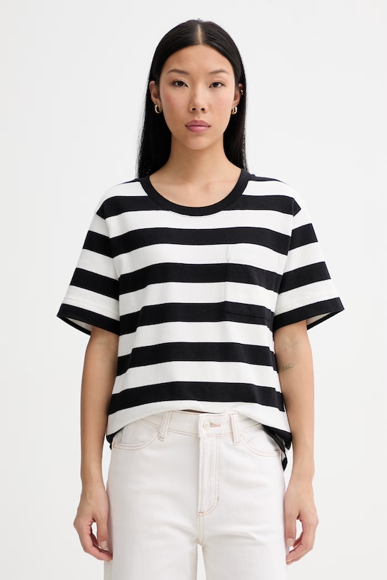 Marc O'Polo tričko dámske bavlnené čierna 5000014196