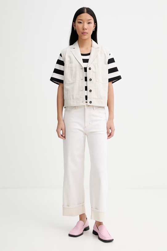 Marc O'Polo tričko dámske bavlnené 5000014196 čierna ZS26