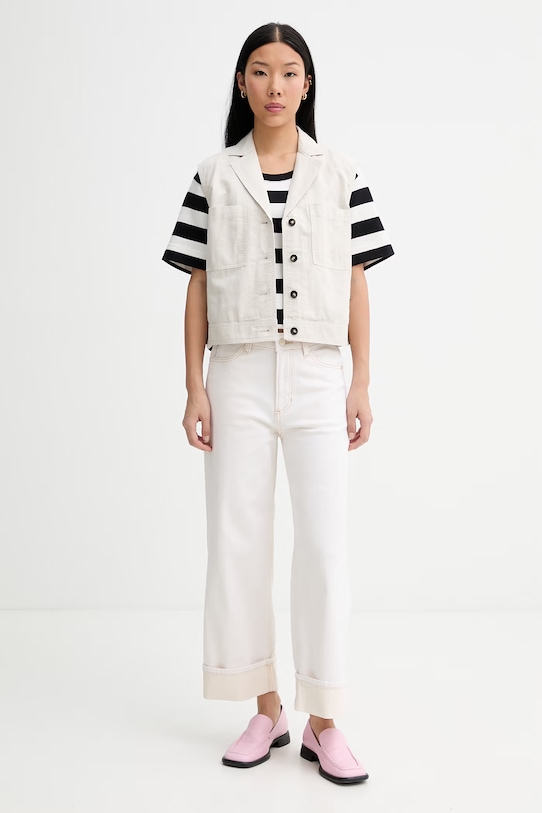 Marc O'Polo tričko dámske bavlnené 5000014196 čierna ZS26