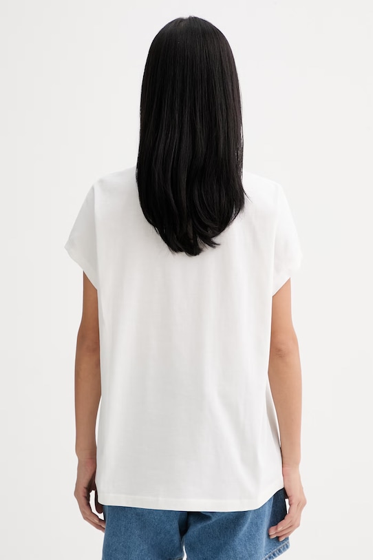 Odzież Marc O'Polo T-shirt damski bawełniany 5000009995 beżowy