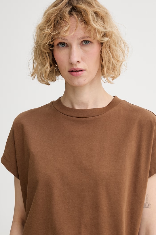 Marc O'Polo tricou pentru femei, din bumbac maro 5000009995