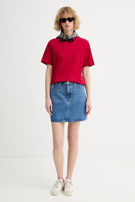 Marc O'Polo tričko dámske bavlnené 5000010011 červená ZS26