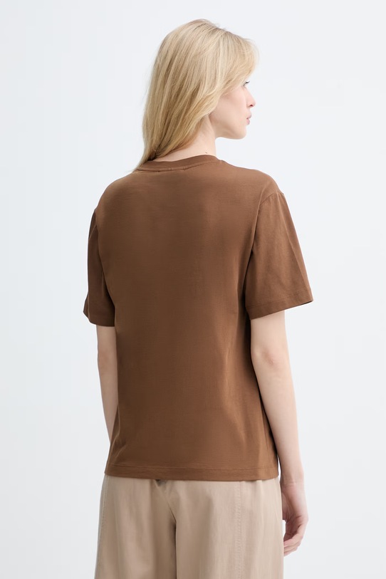 Oblečenie Marc O'Polo tričko dámske bavlnené 5000010011 hnedá