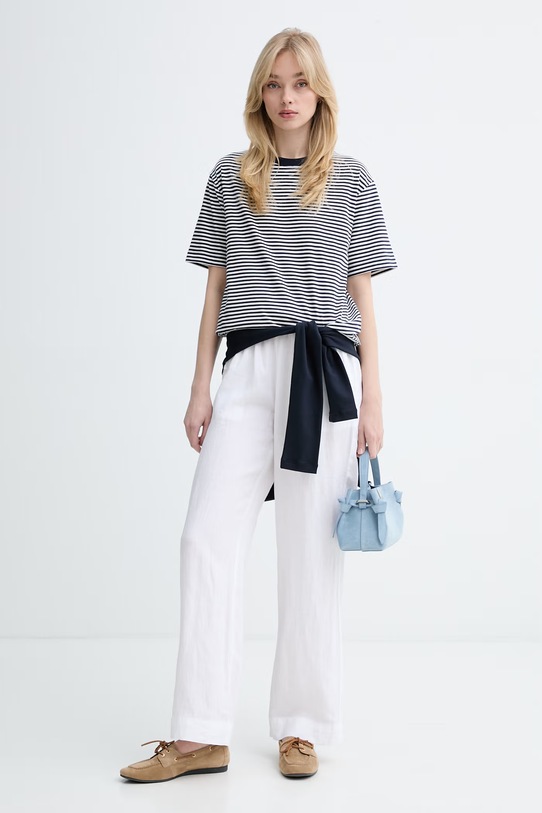 Marc O'Polo kratka majica ženska bombažna 5000010012 mornarsko modra ZS26