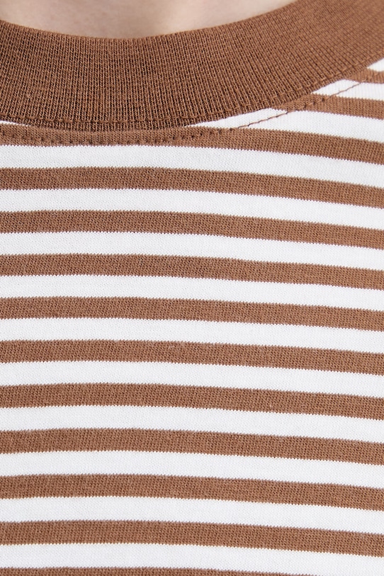 Marc O'Polo T-shirt damski bawełniany 5000010012 brązowy