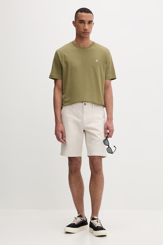 Marc O'Polo maglietta basic da uomo in cotone 5000013957 verde ZS26