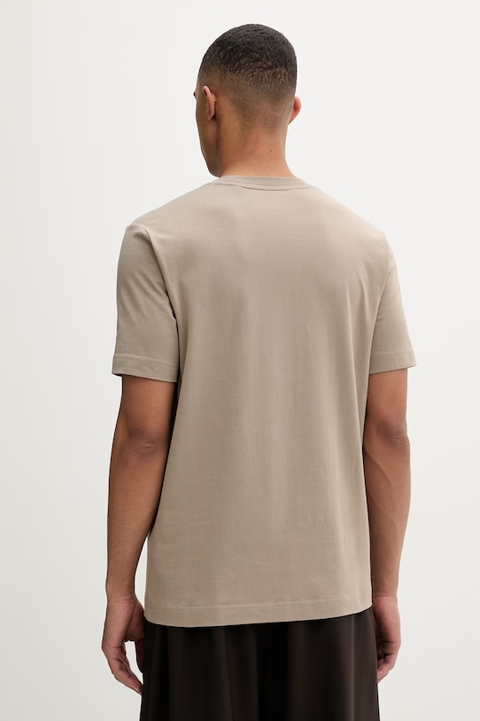 Odzież Marc O'Polo T-shirt basic męski bawełniany 5000013957 beżowy