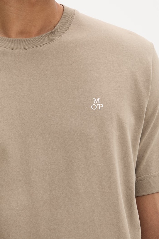 Marc O'Polo T-shirt basic męski bawełniany 5000013957 beżowy
